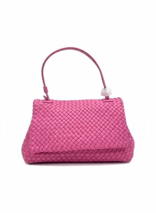Woven Pink Handbag